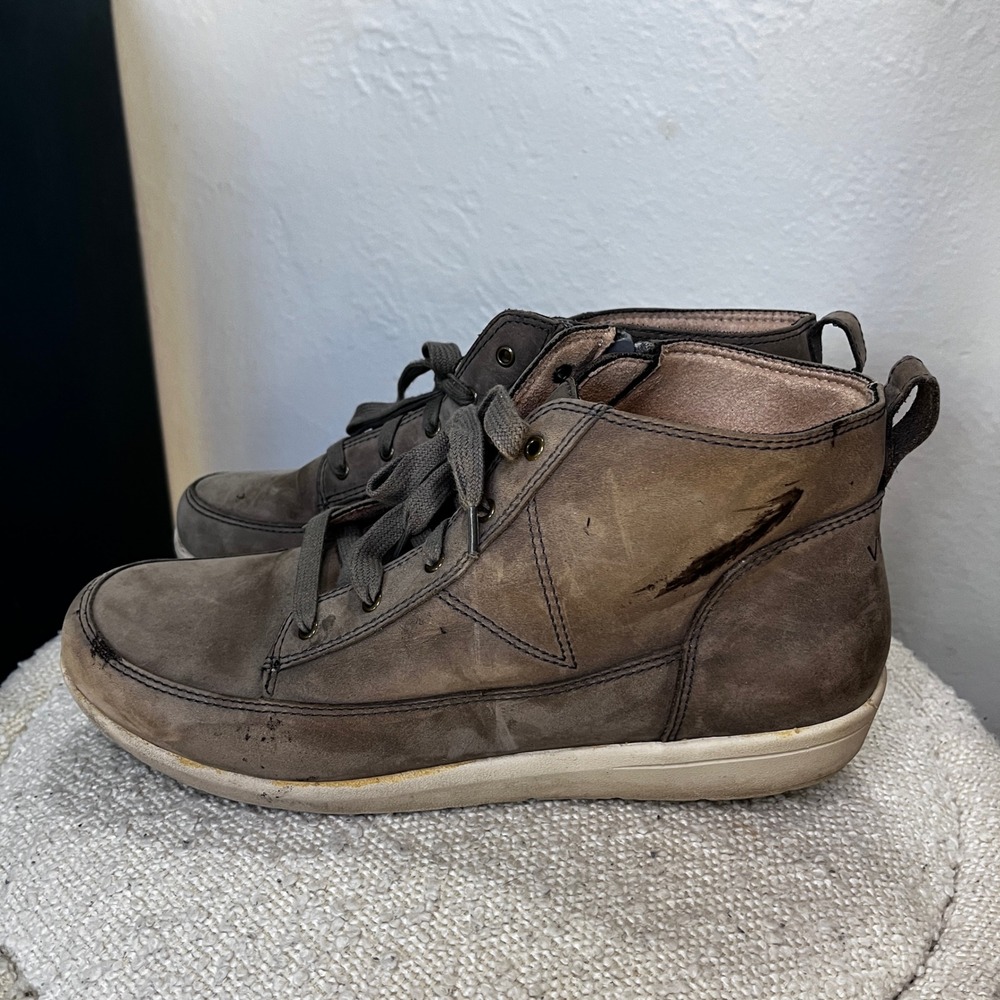 Vionic Shawna Brown Leather Weather Resistant High Top Sneakers Wide 11 TVW5438 - Picture 6 of 11